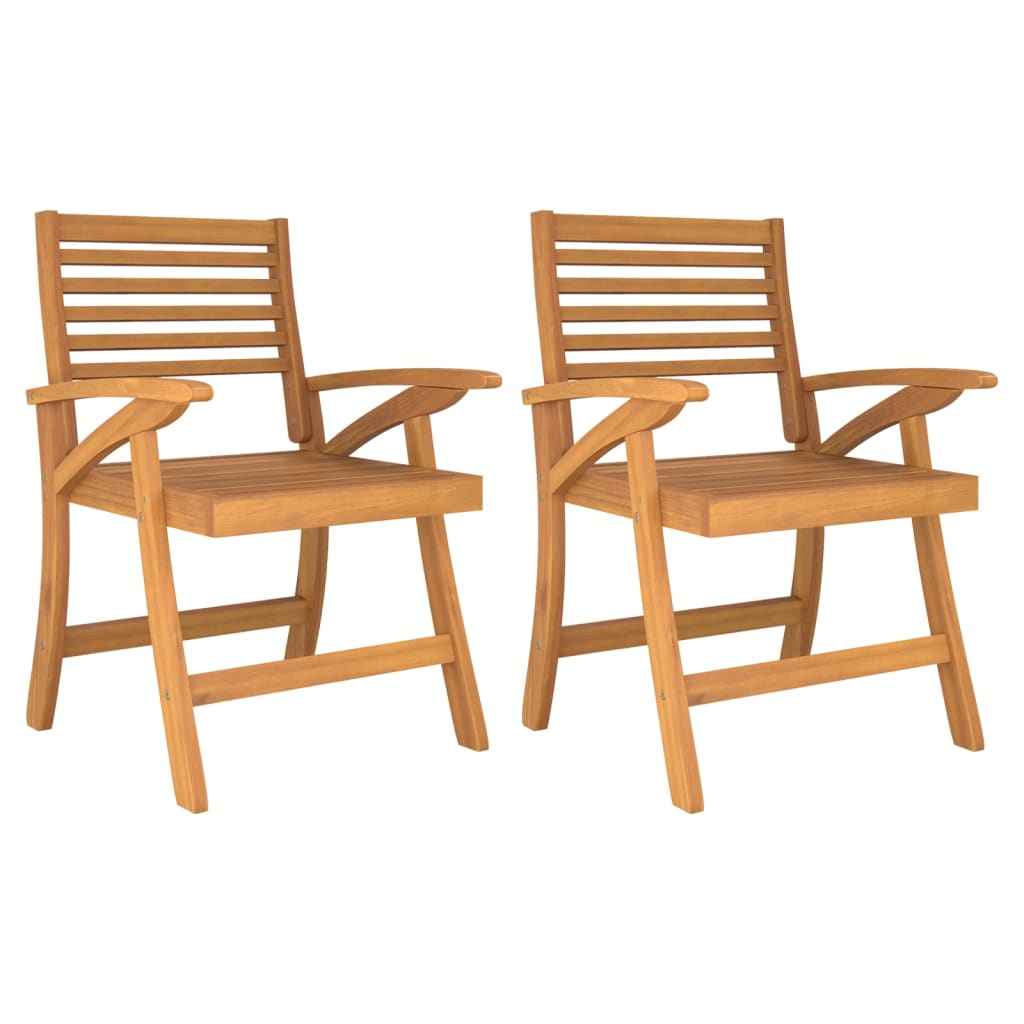 vidaXL Tuinstoelen 2 st 58x58x87 cm massief acaciahout