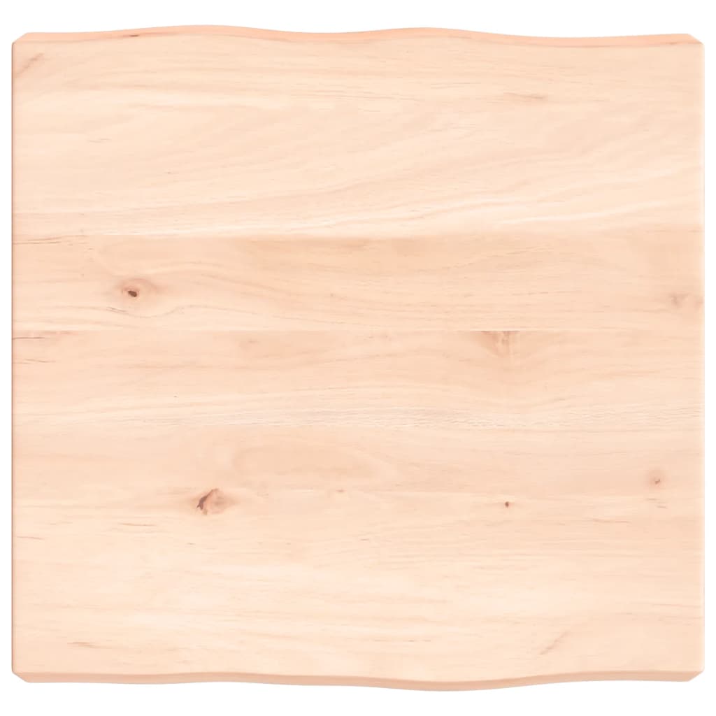 vidaXL Tafelblad natuurlijke rand 40x40x(2-4) cm eikenhout lichtbruin