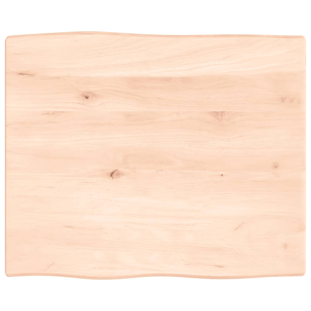 vidaXL Tafelblad natuurlijke rand 40x40x(2-4) cm eikenhout lichtbruin