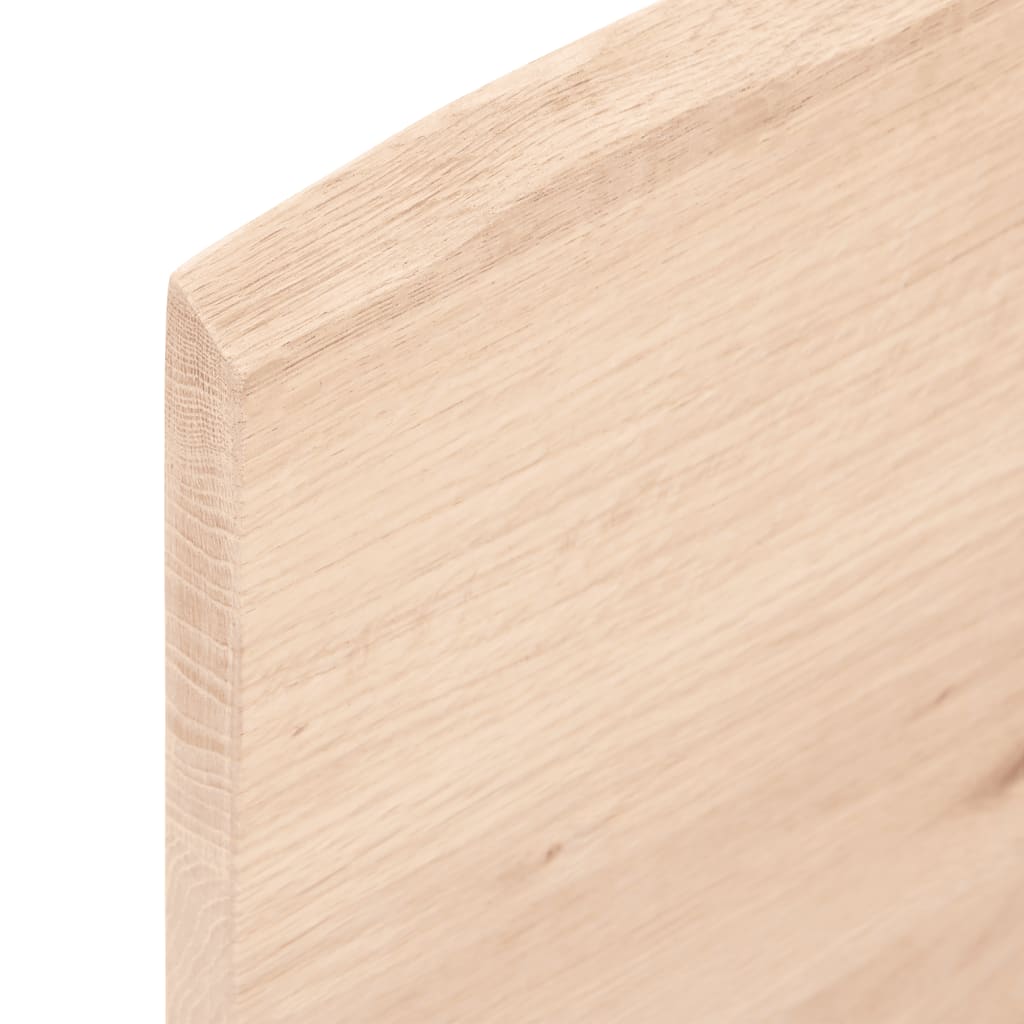 vidaXL Tafelblad natuurlijke rand 40x40x(2-4) cm eikenhout lichtbruin