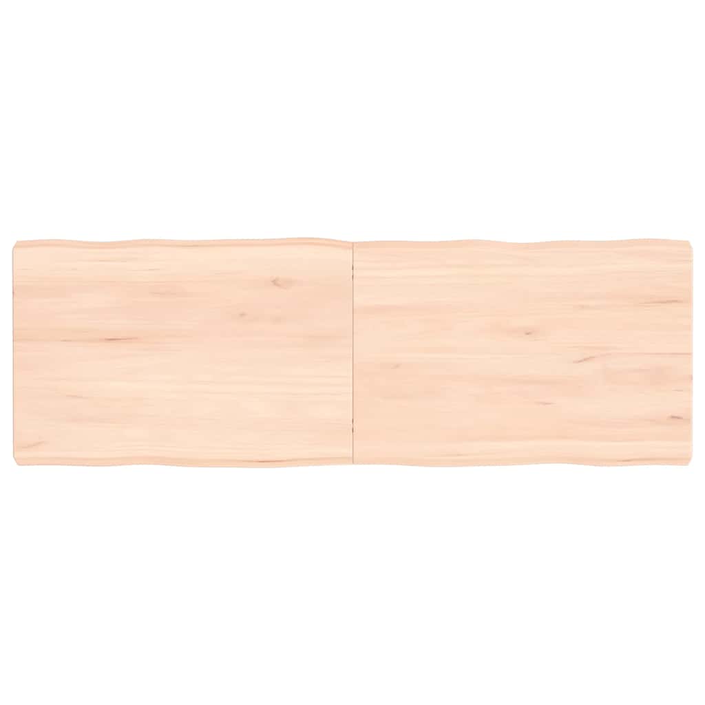vidaXL Tafelblad natuurlijke rand 40x40x(2-4) cm eikenhout lichtbruin