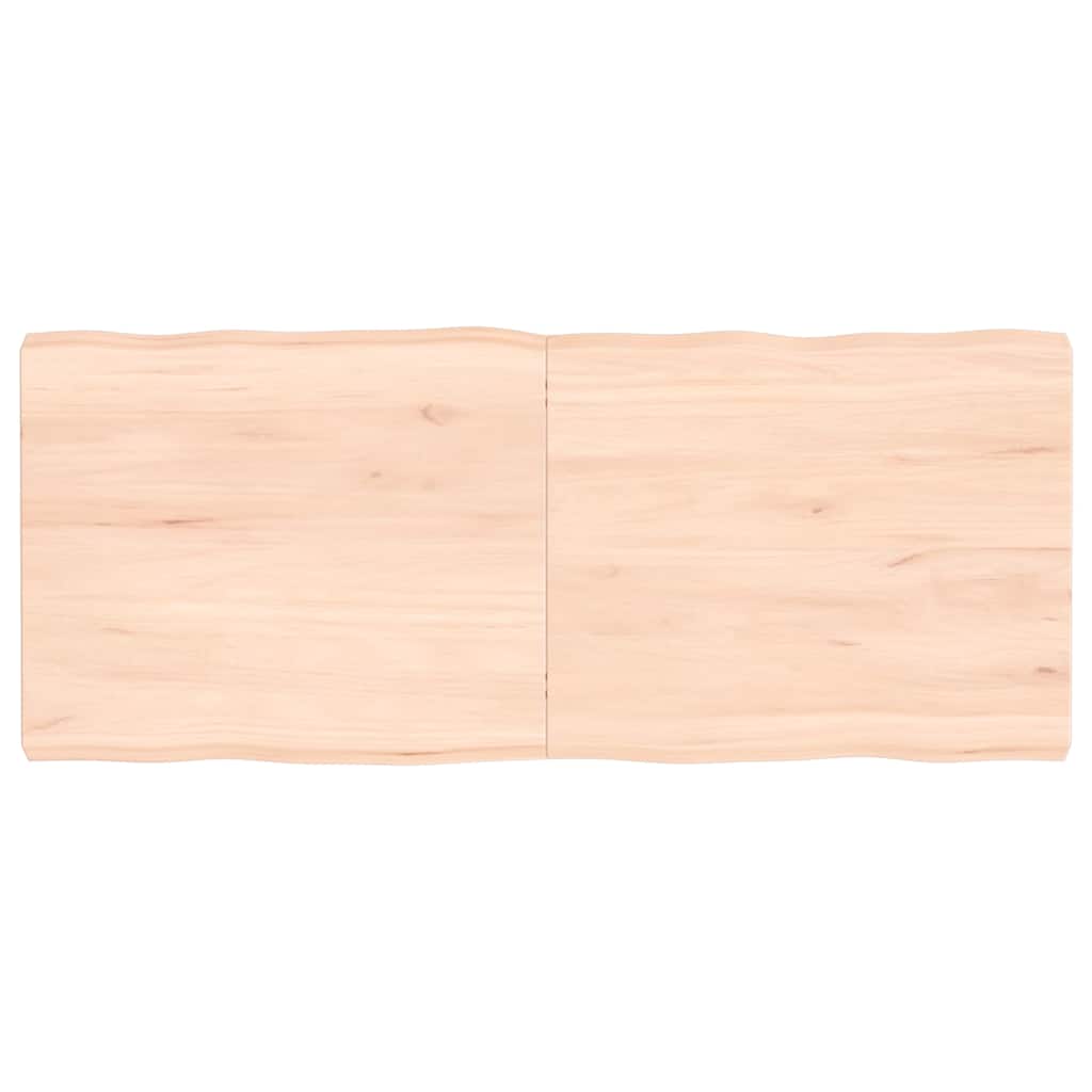 vidaXL Tafelblad natuurlijke rand 40x40x(2-4) cm eikenhout lichtbruin
