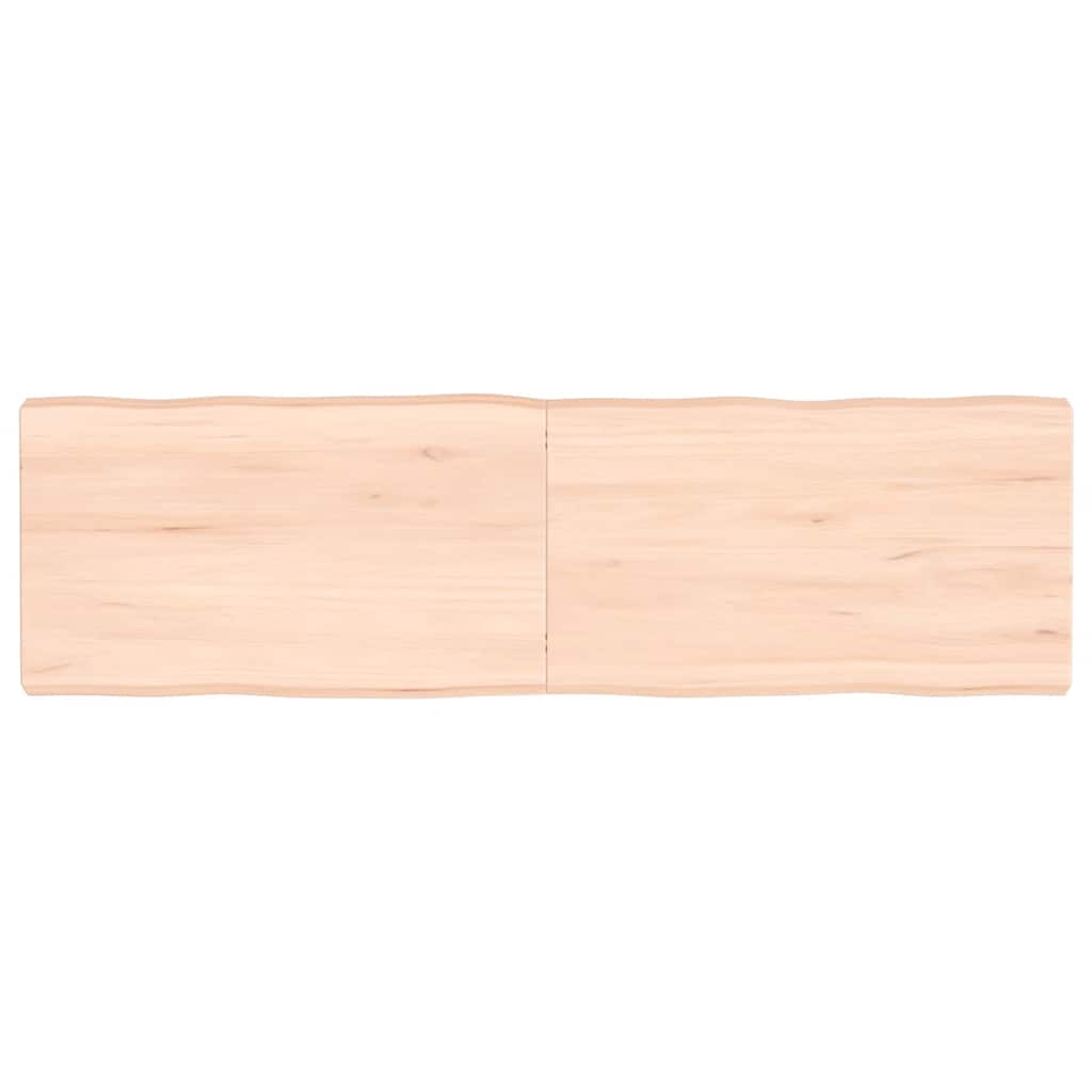 vidaXL Tafelblad natuurlijke rand 40x40x(2-4) cm eikenhout lichtbruin