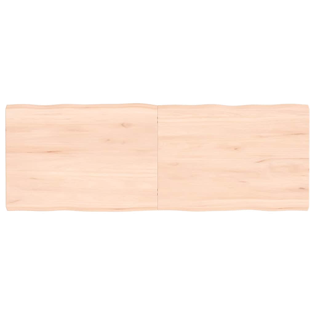 vidaXL Tafelblad natuurlijke rand 40x40x(2-4) cm eikenhout lichtbruin