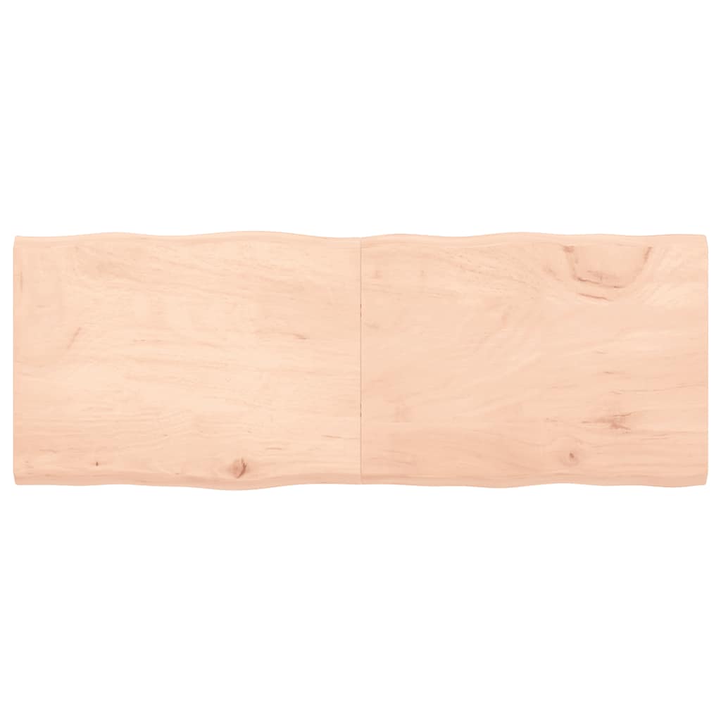 vidaXL Tafelblad natuurlijke rand 40x40x(2-4) cm eikenhout lichtbruin