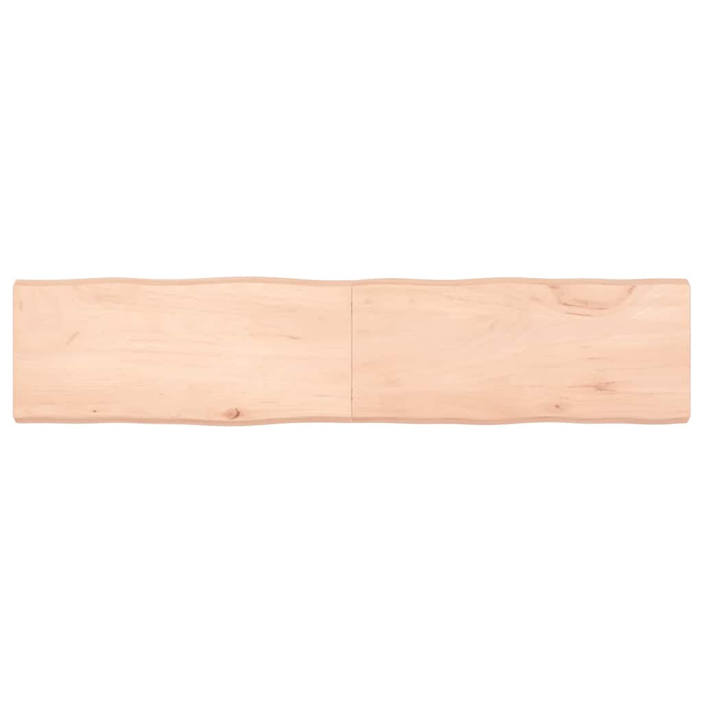 vidaXL Tafelblad natuurlijke rand 40x40x(2-4) cm eikenhout lichtbruin