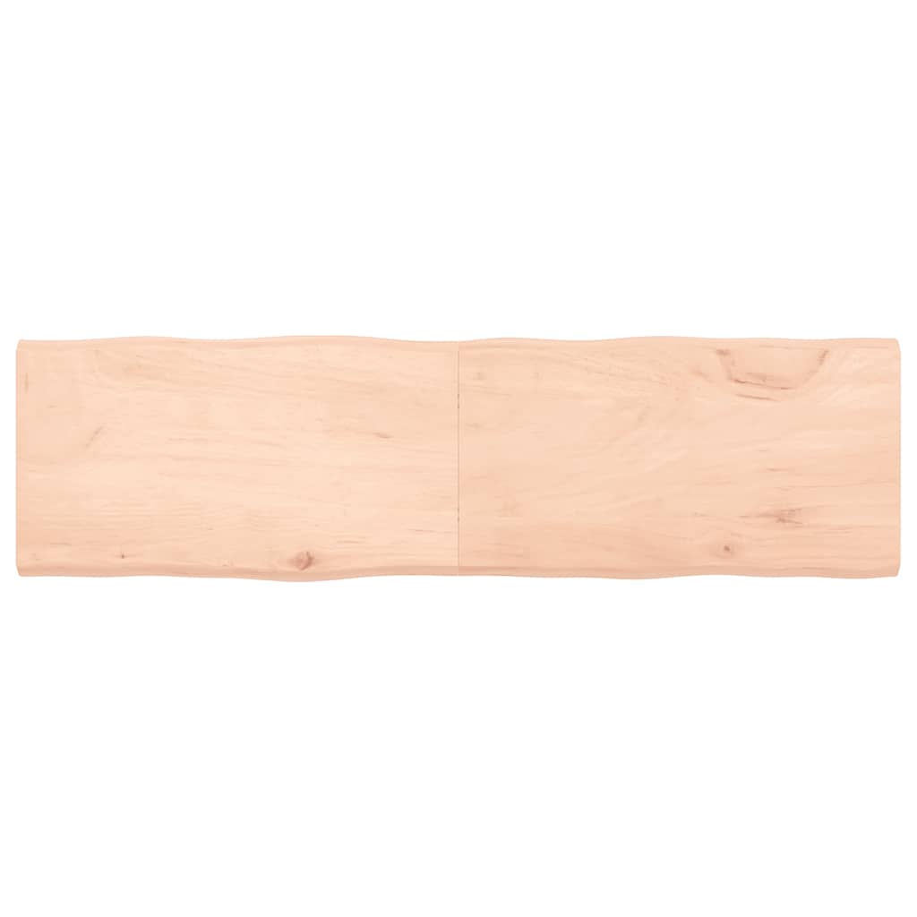 vidaXL Tafelblad natuurlijke rand 40x40x(2-4) cm eikenhout lichtbruin