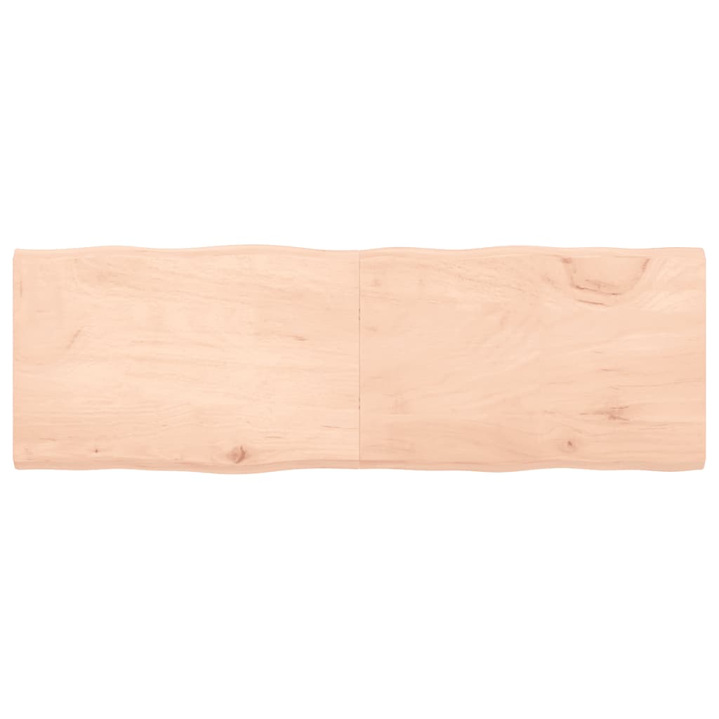 vidaXL Tafelblad natuurlijke rand 40x40x(2-4) cm eikenhout lichtbruin