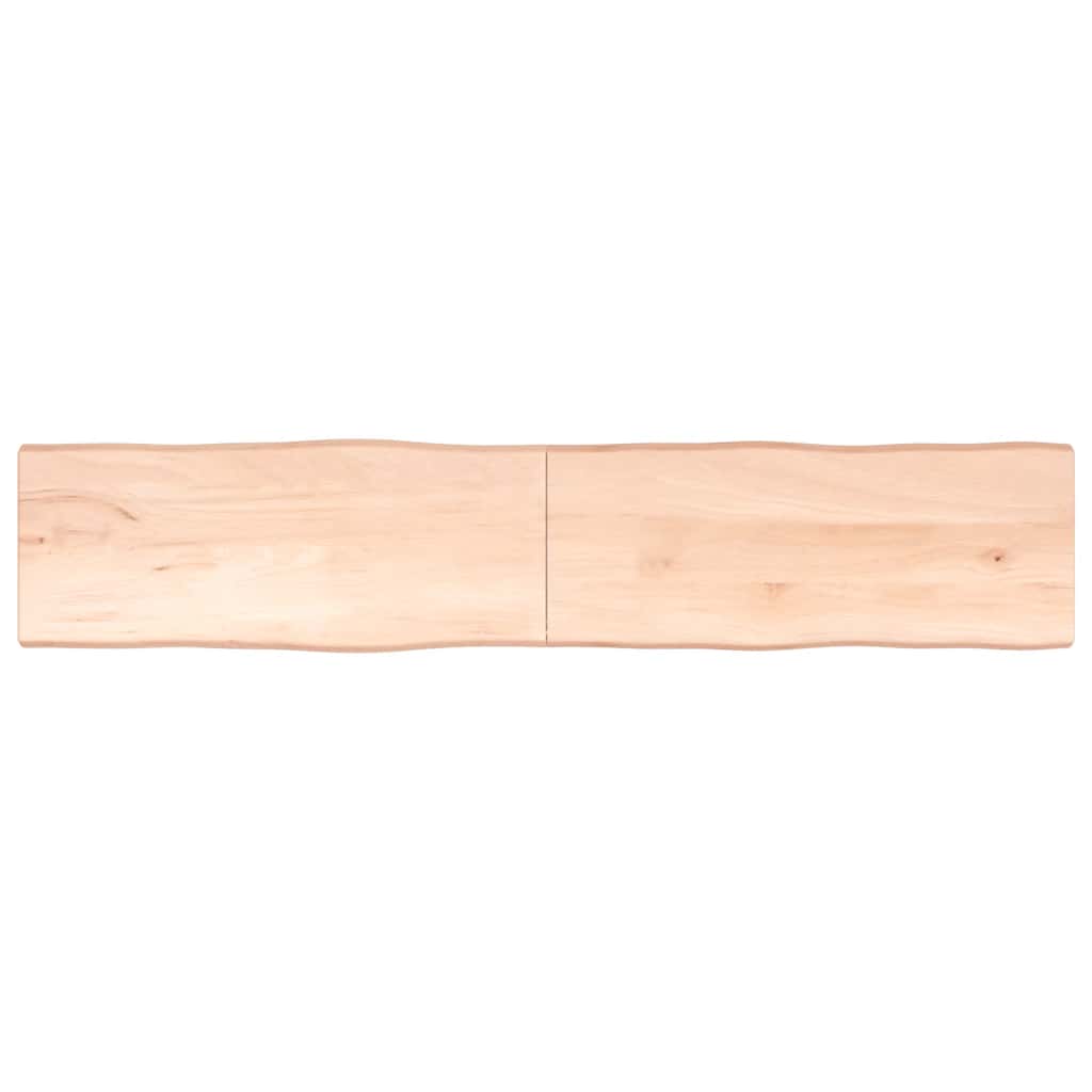 vidaXL Tafelblad natuurlijke rand 40x40x(2-4) cm eikenhout lichtbruin