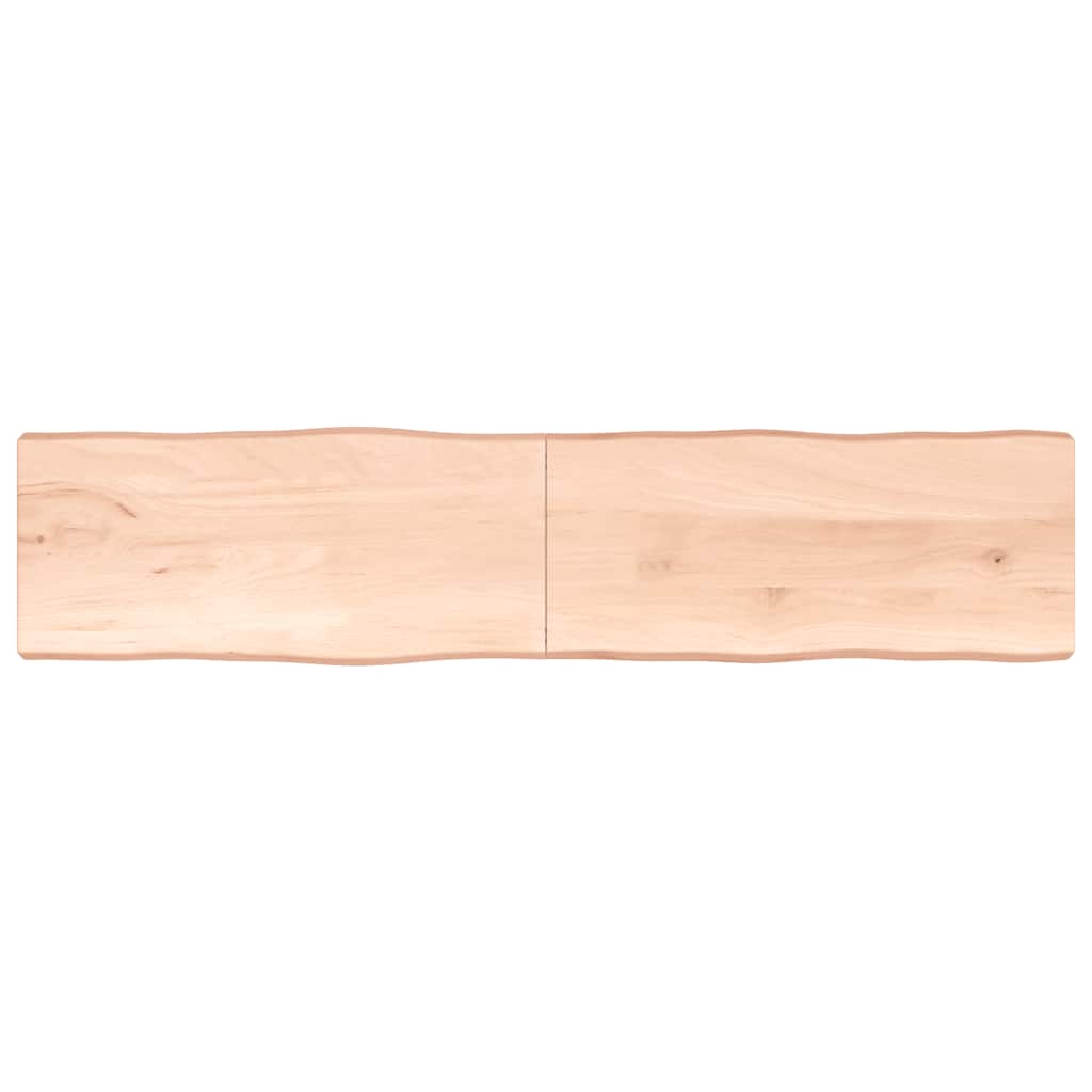 vidaXL Tafelblad natuurlijke rand 40x40x(2-4) cm eikenhout lichtbruin