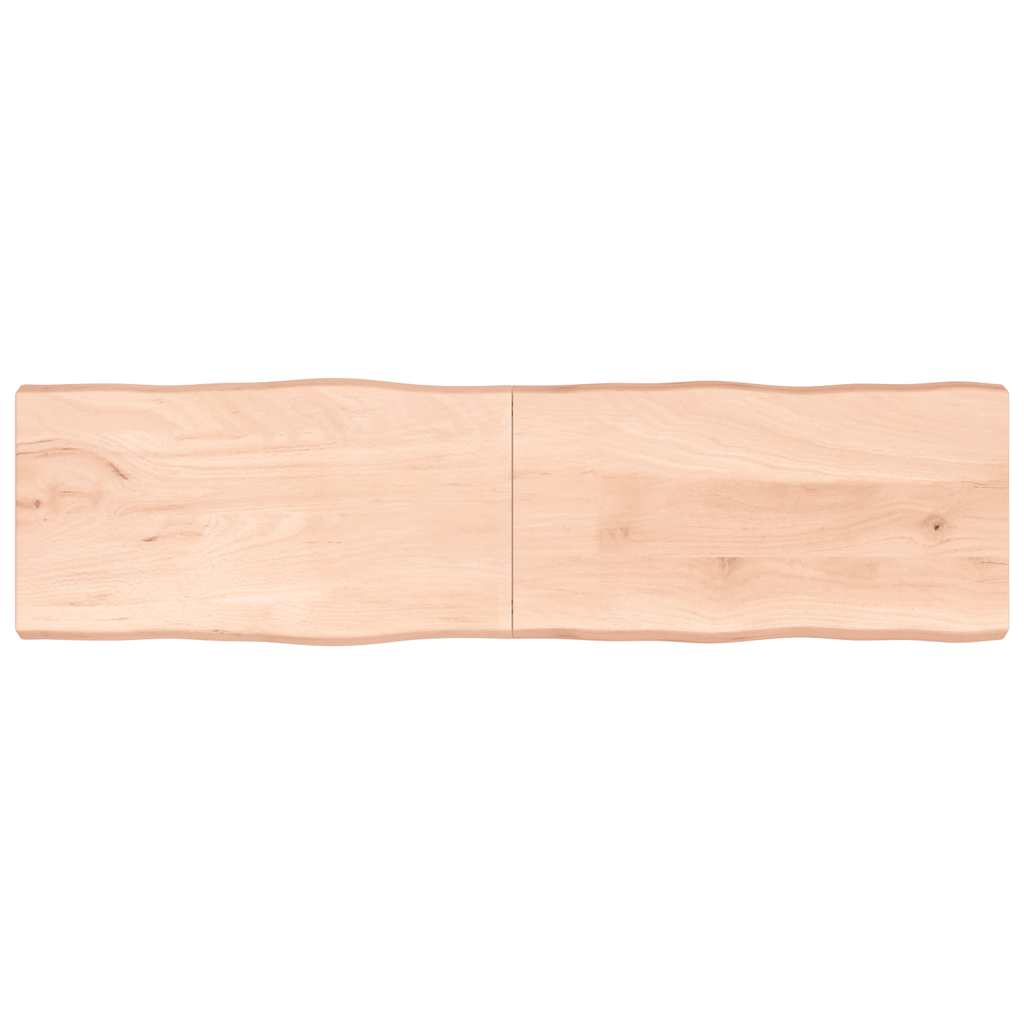 vidaXL Tafelblad natuurlijke rand 40x40x(2-4) cm eikenhout lichtbruin