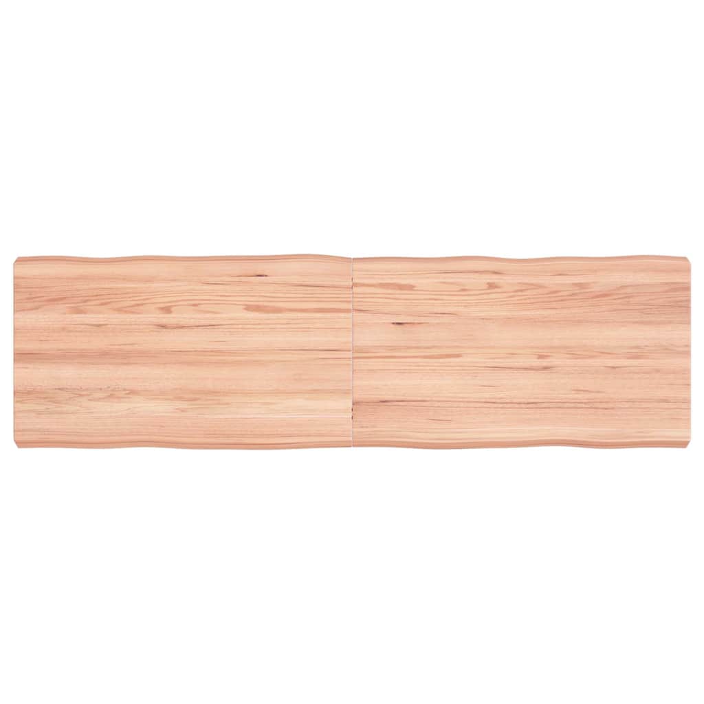 vidaXL Tafelblad natuurlijke rand 40x40x(2-4) cm eikenhout lichtbruin