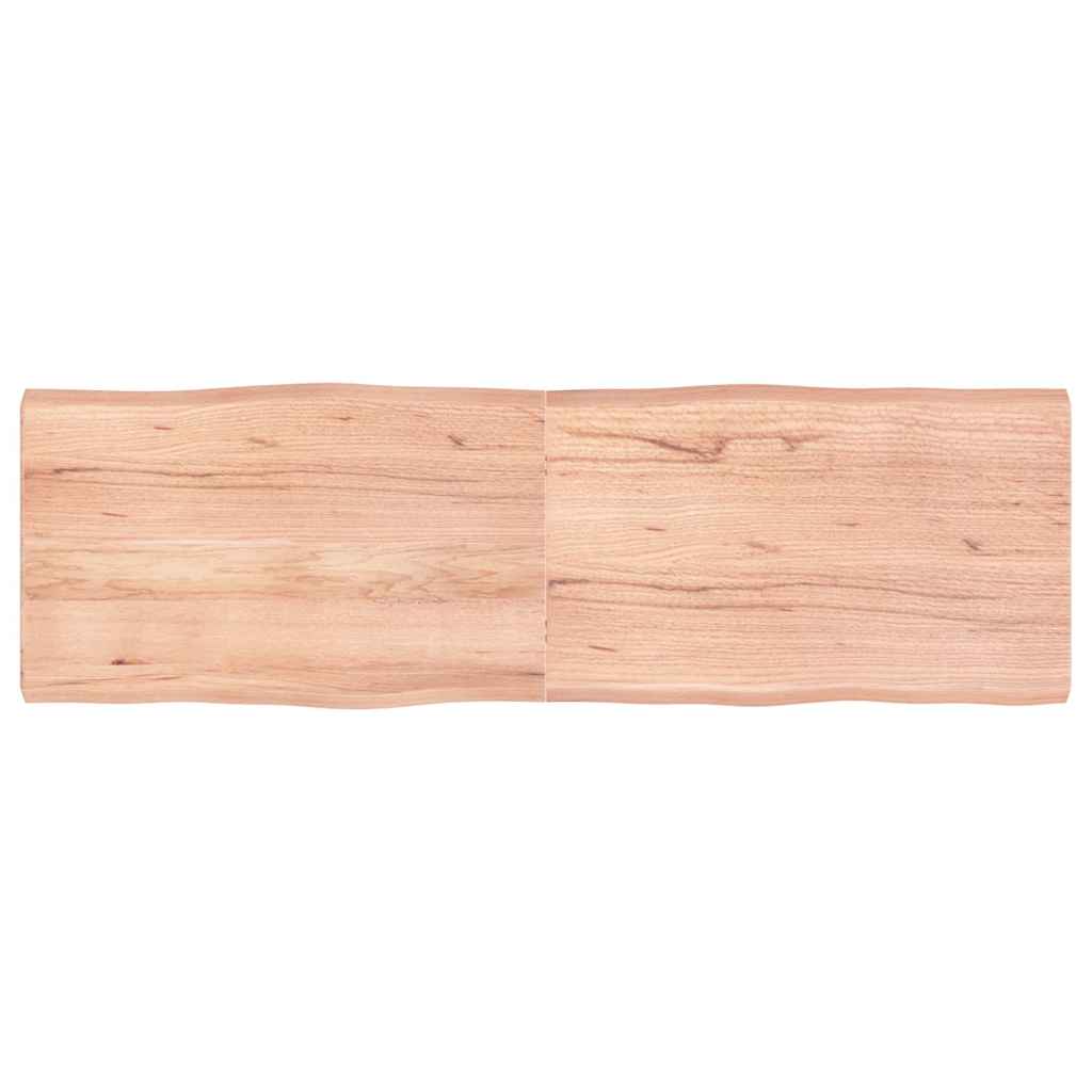 vidaXL Tafelblad natuurlijke rand 40x40x(2-4) cm eikenhout lichtbruin