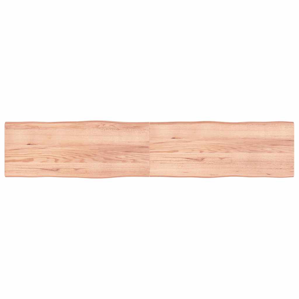 vidaXL Tafelblad natuurlijke rand 40x40x(2-4) cm eikenhout lichtbruin