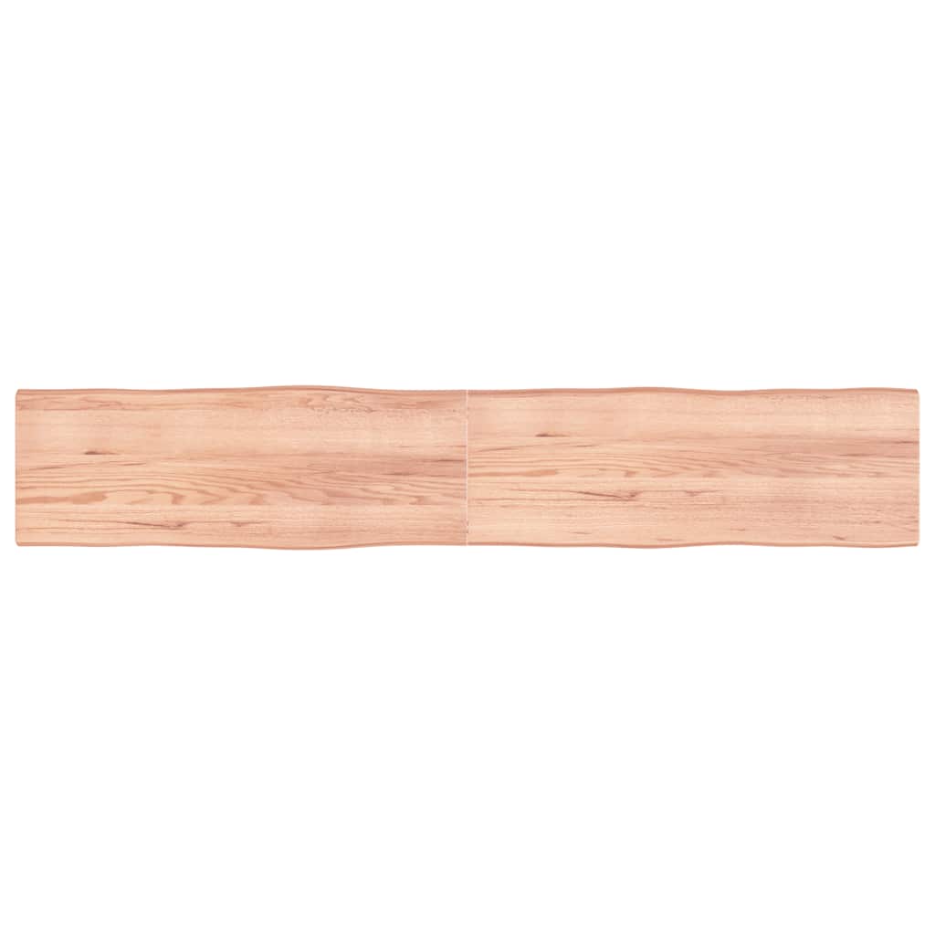 vidaXL Tafelblad natuurlijke rand 40x40x(2-4) cm eikenhout lichtbruin