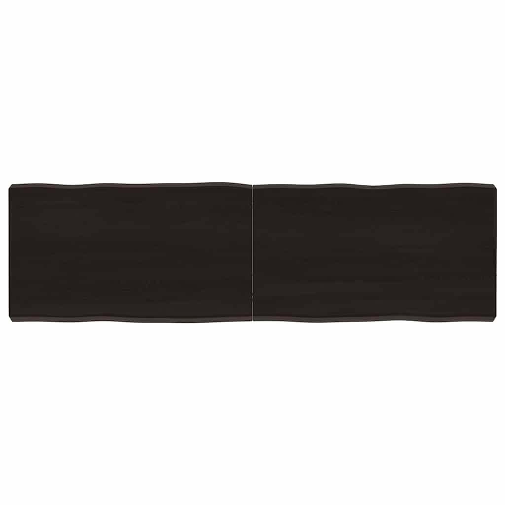 vidaXL Tafelblad natuurlijke rand 40x40x(2-4) cm eikenhout lichtbruin