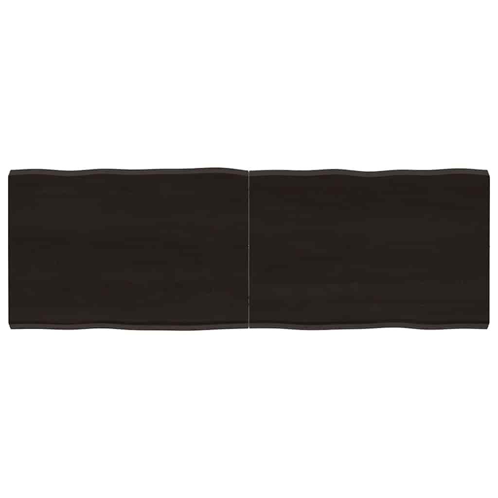 vidaXL Tafelblad natuurlijke rand 40x40x(2-4) cm eikenhout lichtbruin