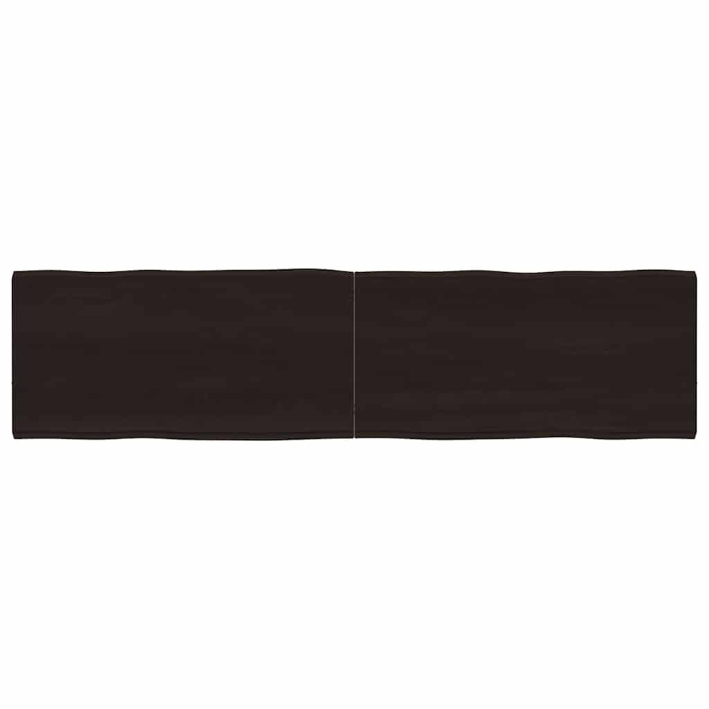 vidaXL Tafelblad natuurlijke rand 40x40x(2-4) cm eikenhout lichtbruin