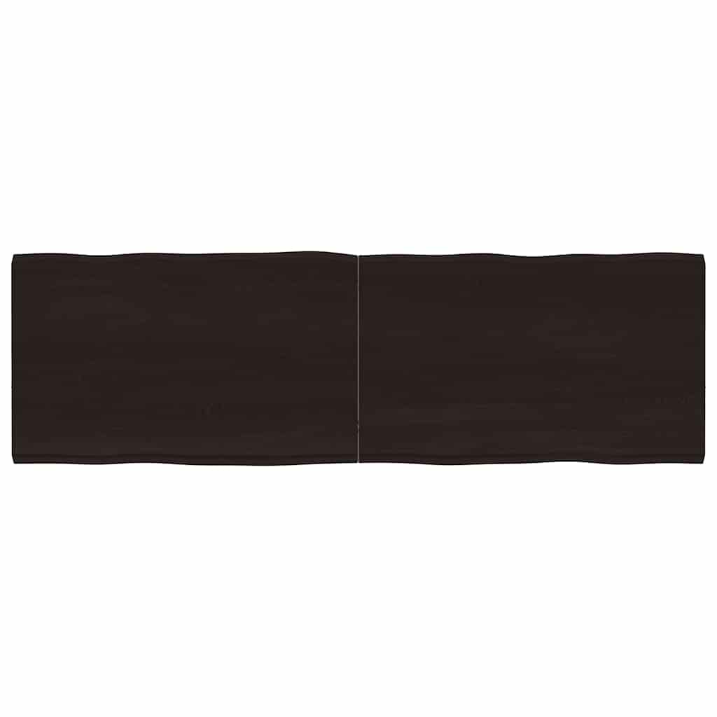 vidaXL Tafelblad natuurlijke rand 40x40x(2-4) cm eikenhout lichtbruin