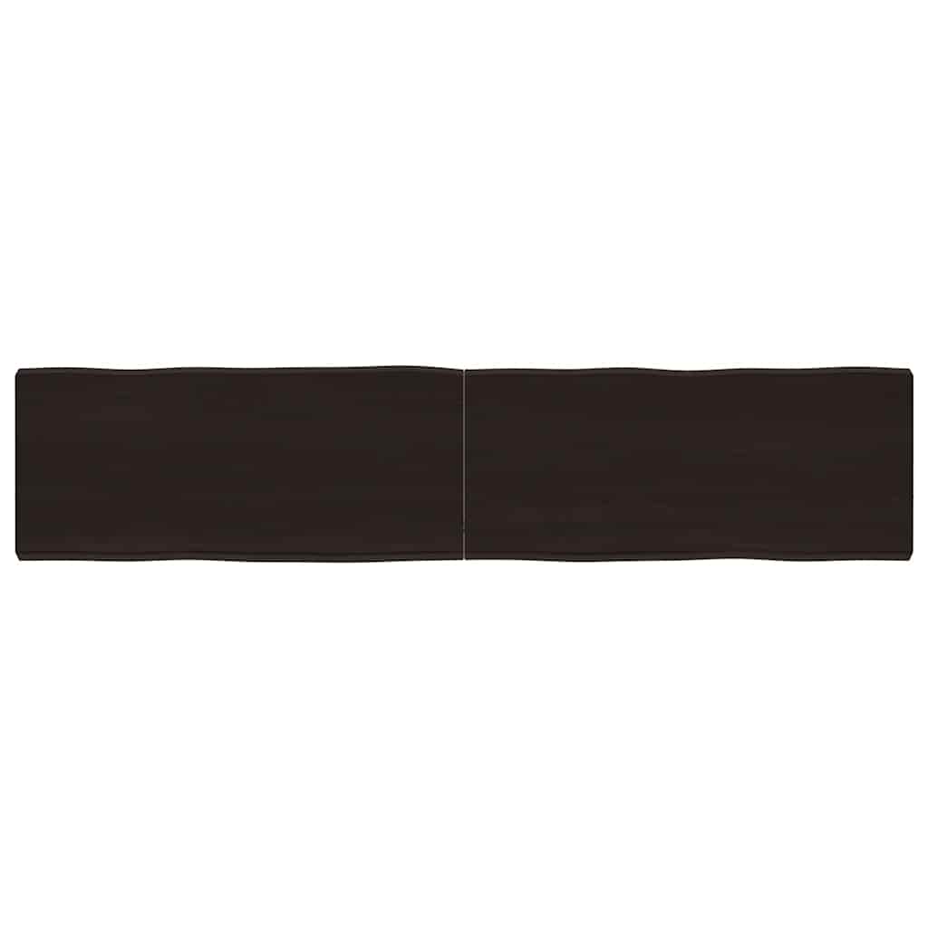 vidaXL Tafelblad natuurlijke rand 40x40x(2-4) cm eikenhout lichtbruin