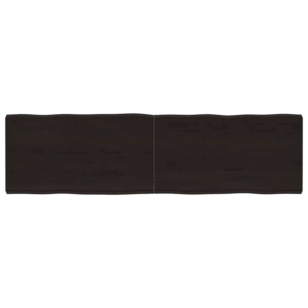 vidaXL Tafelblad natuurlijke rand 40x40x(2-4) cm eikenhout lichtbruin
