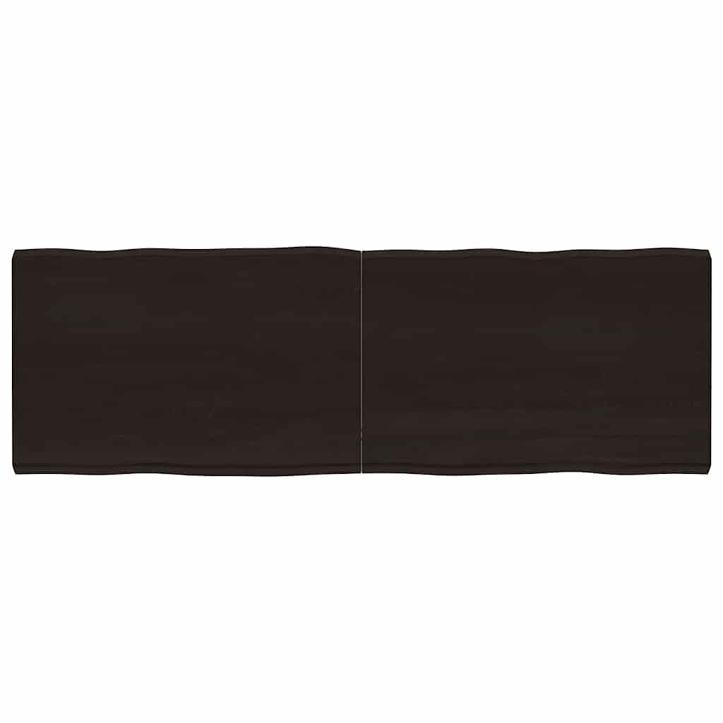 vidaXL Tafelblad natuurlijke rand 40x40x(2-4) cm eikenhout lichtbruin