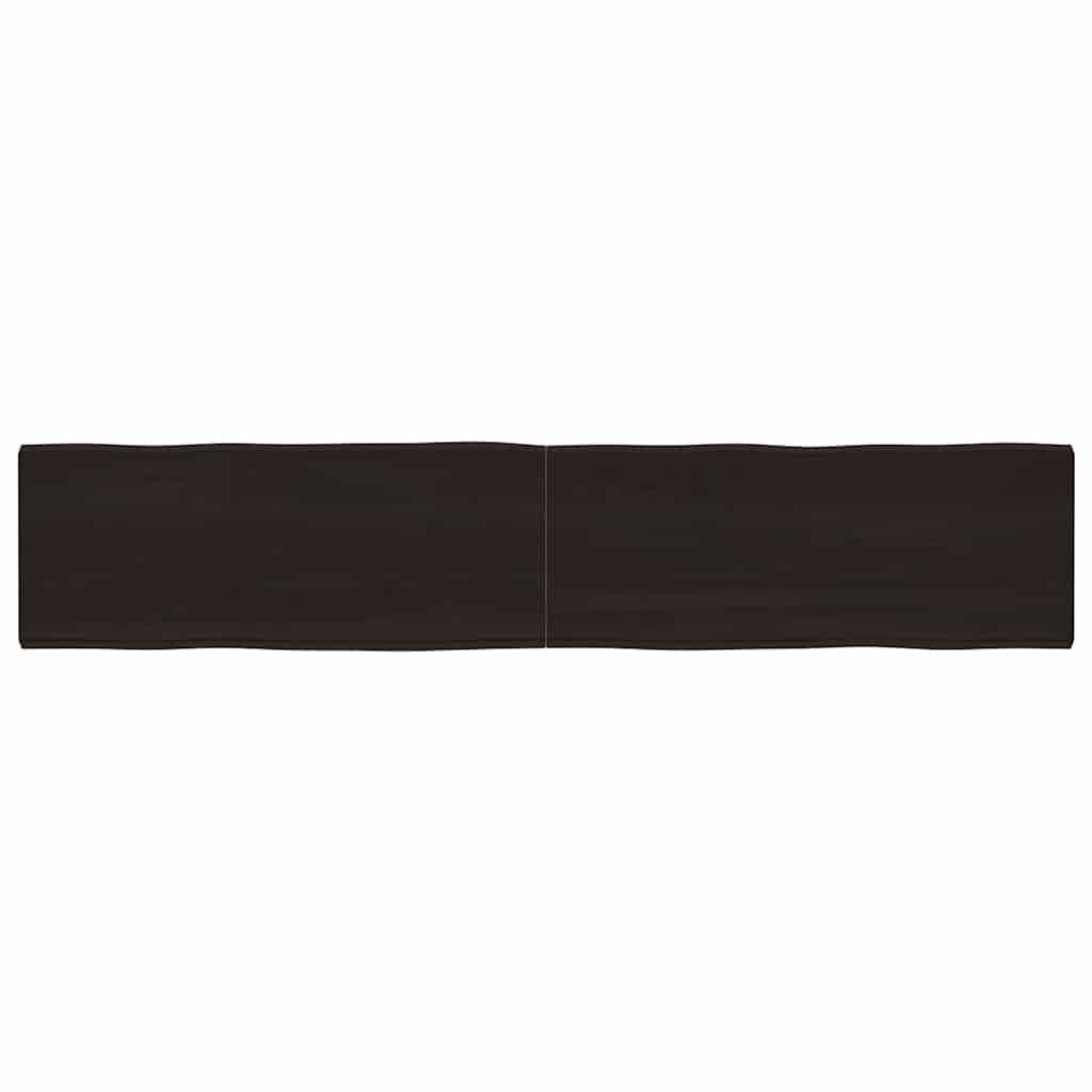 vidaXL Tafelblad natuurlijke rand 40x40x(2-4) cm eikenhout lichtbruin