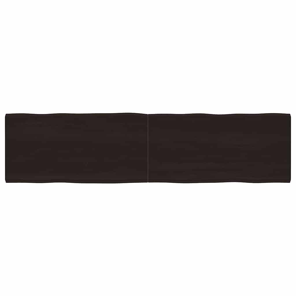 vidaXL Tafelblad natuurlijke rand 40x40x(2-4) cm eikenhout lichtbruin
