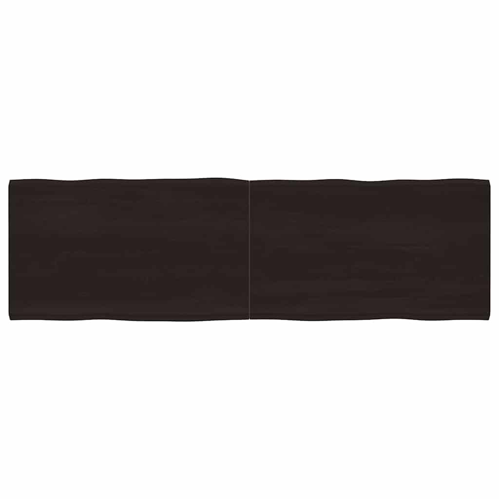 vidaXL Tafelblad natuurlijke rand 40x40x(2-4) cm eikenhout lichtbruin