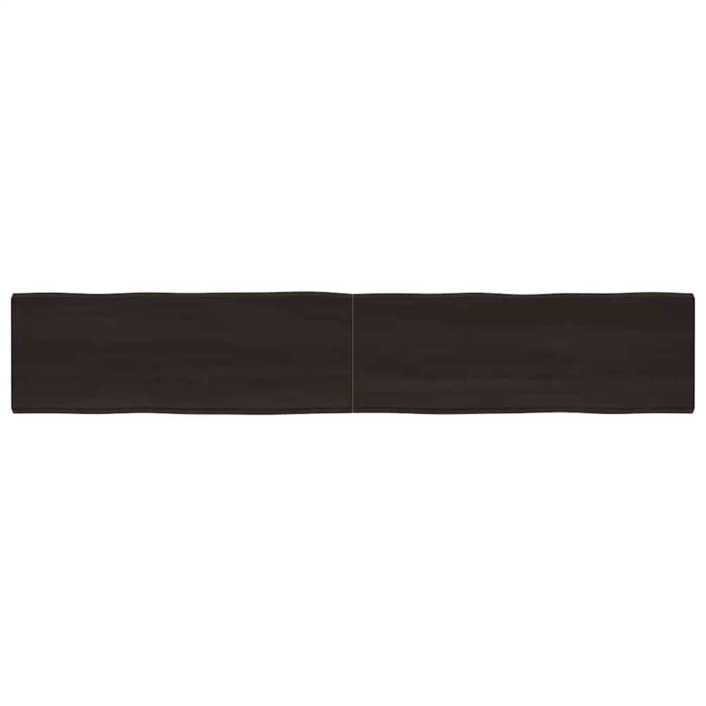 vidaXL Tafelblad natuurlijke rand 40x40x(2-4) cm eikenhout lichtbruin