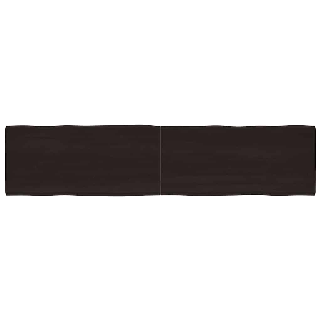 vidaXL Tafelblad natuurlijke rand 40x40x(2-4) cm eikenhout lichtbruin