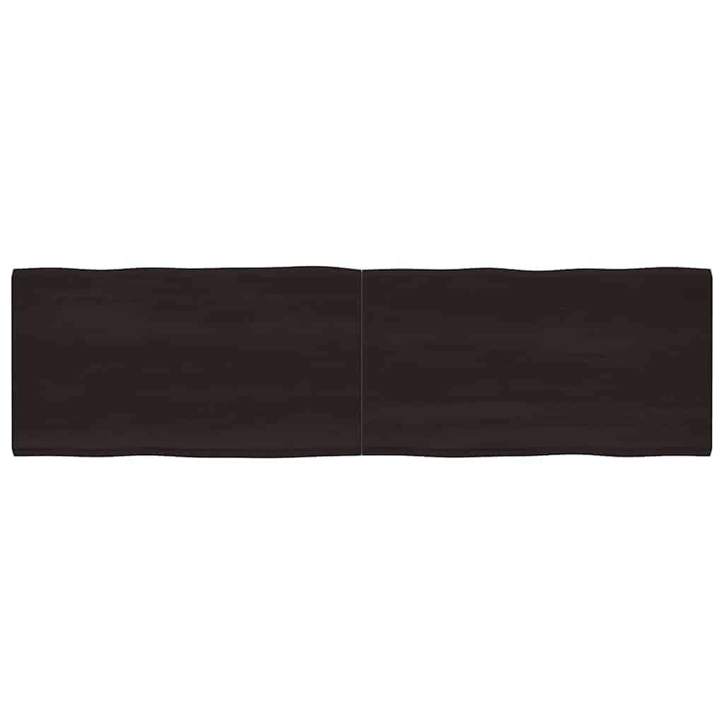 vidaXL Tafelblad natuurlijke rand 40x40x(2-4) cm eikenhout lichtbruin