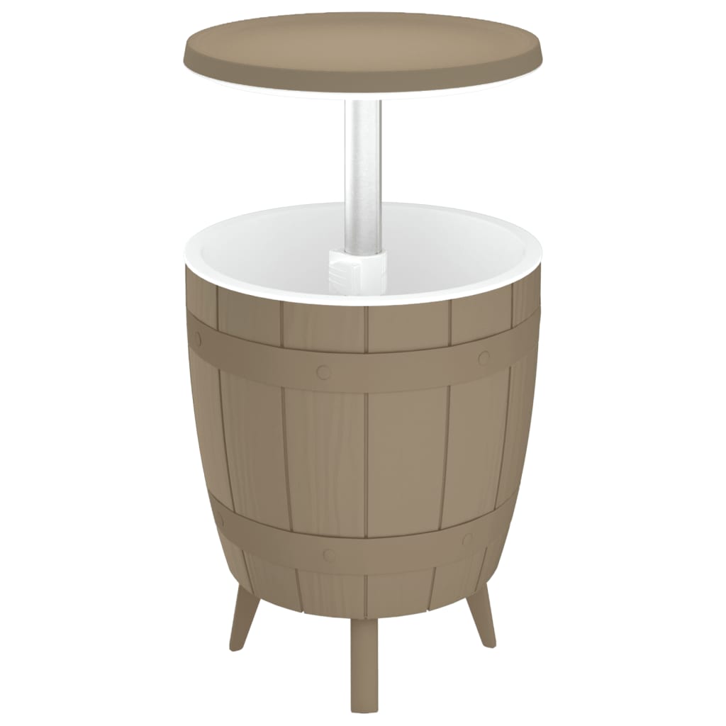 vidaXL IJskoeltafel 3-in-1 polypropeen zwart