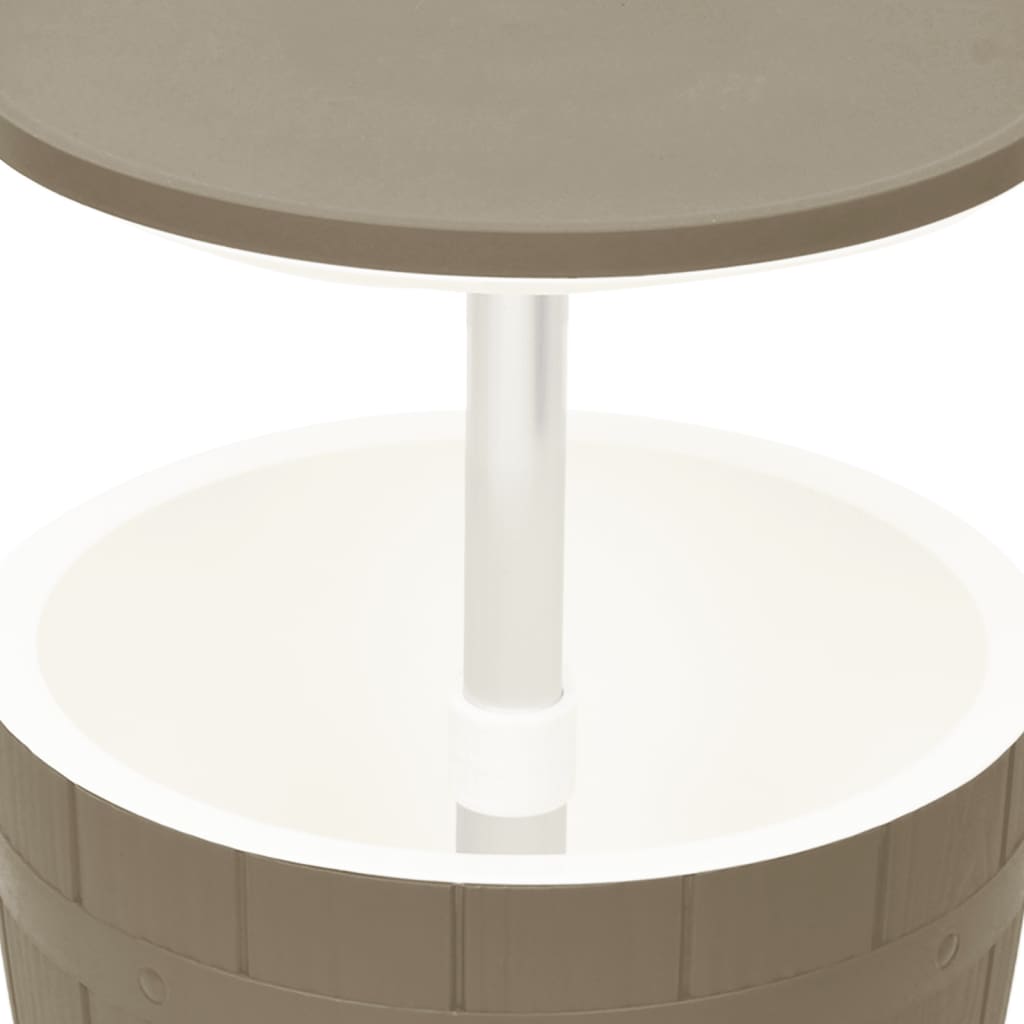 vidaXL IJskoeltafel 3-in-1 polypropeen zwart