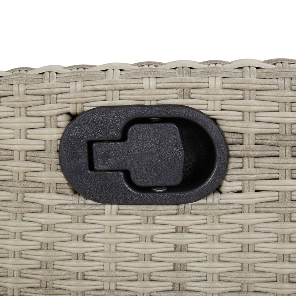 vidaXL 3-delige Bistroset met kussens poly rattan zwart