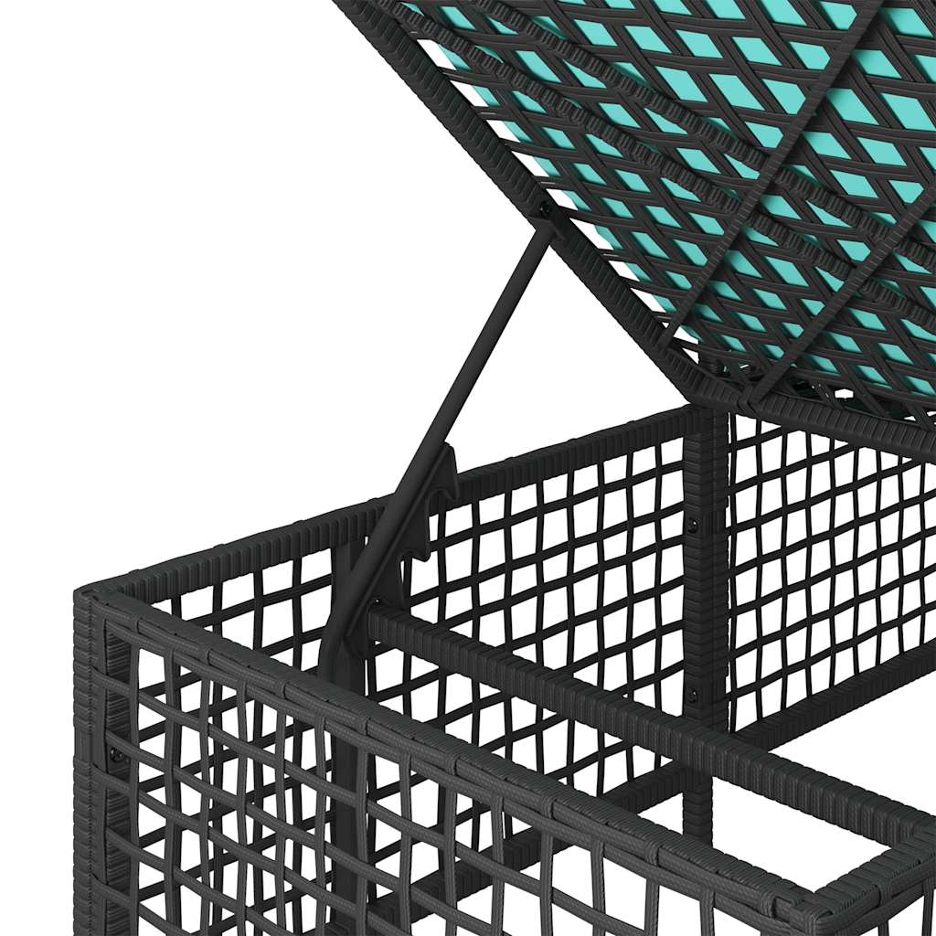 vidaXL 3-delige hoektuinbankset met kussens, grijs polyrotan