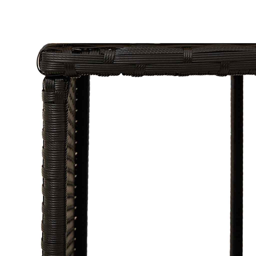 vidaXL Opbergschappen voor hottub 2 st poly rattan grijs
