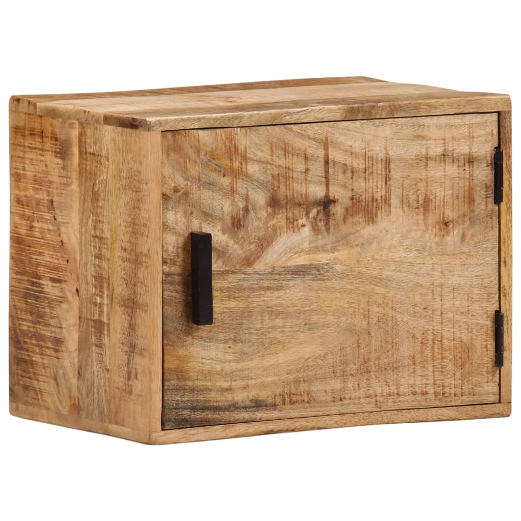 vidaXL Nachtkastje wandgemonteerd 40x30x25 cm massief mangohout