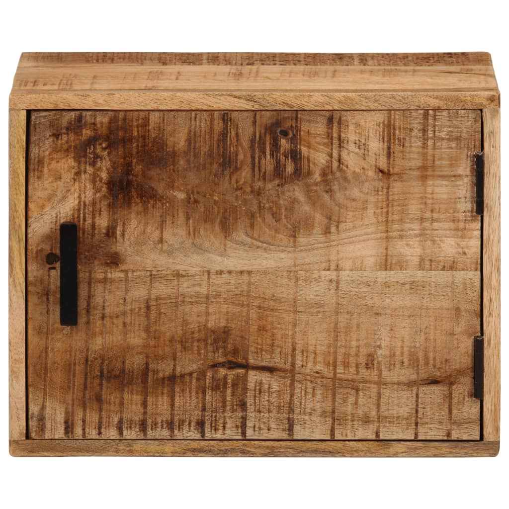 vidaXL Nachtkastje wandgemonteerd 40x30x25 cm massief mangohout
