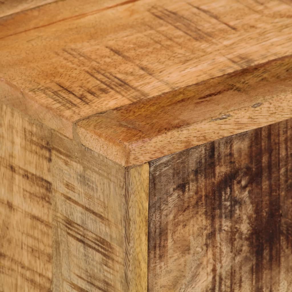 vidaXL Nachtkastje wandgemonteerd 40x30x25 cm massief mangohout