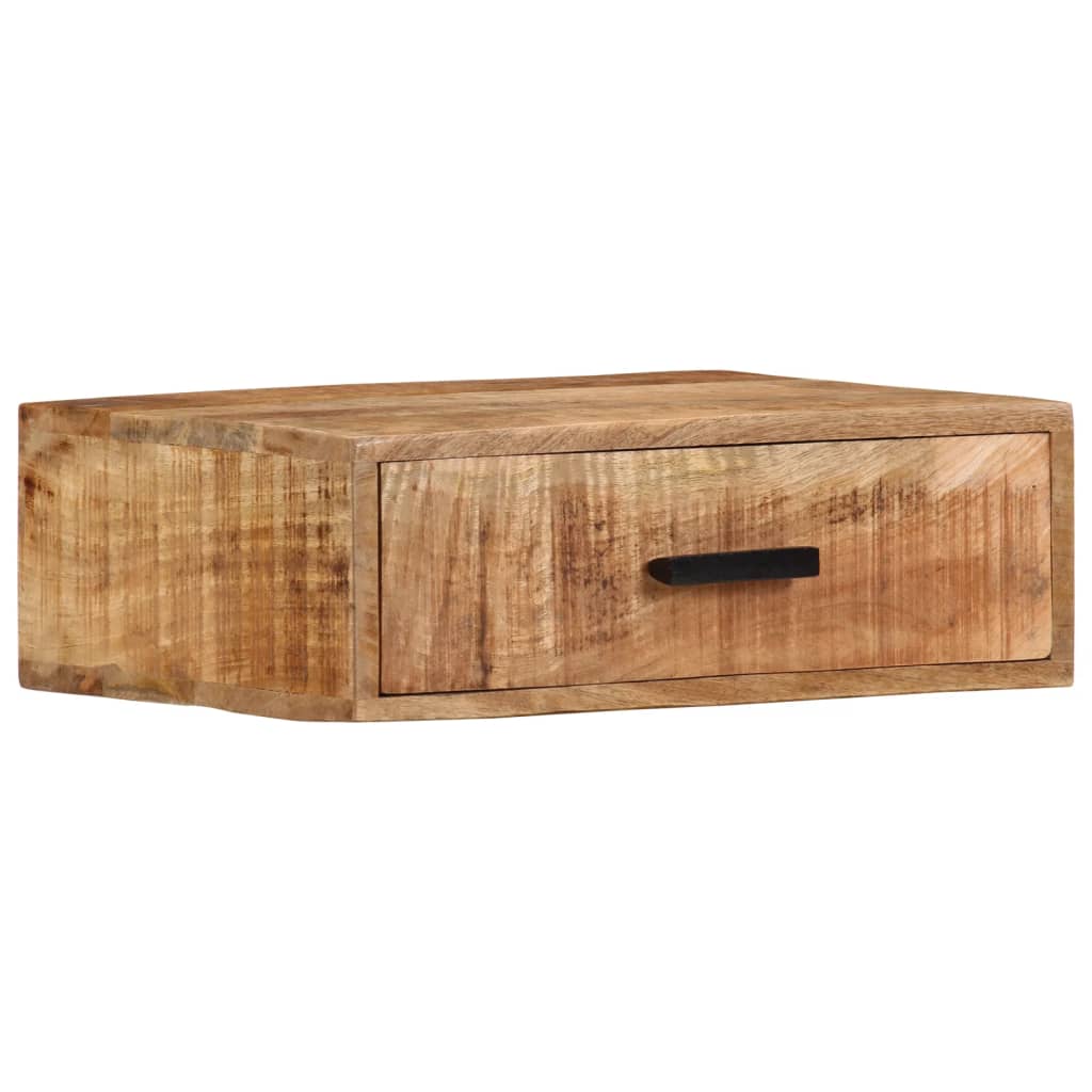 vidaXL Nachtkastje wandgemonteerd 40x30x25 cm massief mangohout