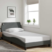 vidaXL Bedframe "Dover" stof donkergrijs 100x203 cm