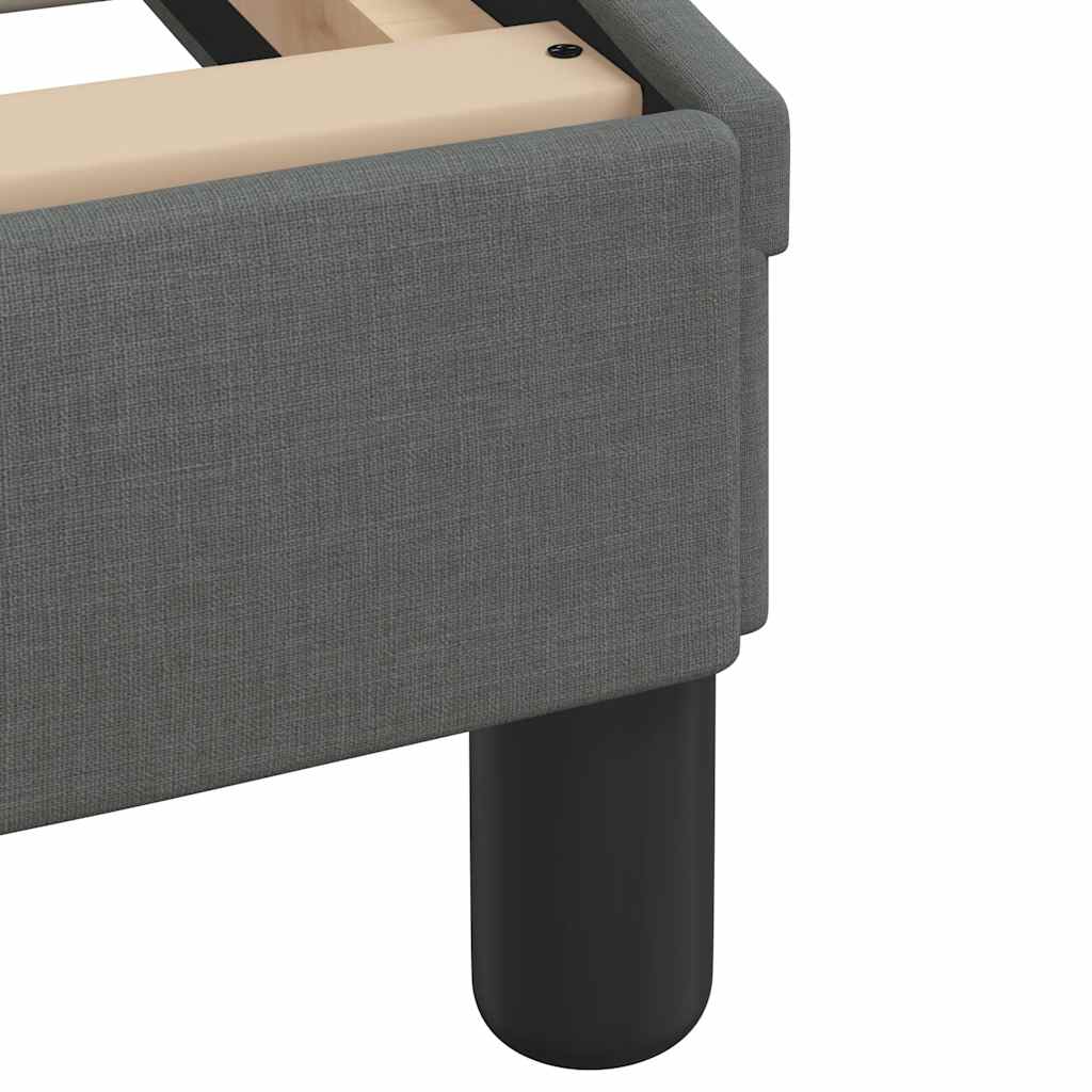 vidaXL Bedframe "Dover" stof donkergrijs 100x203 cm