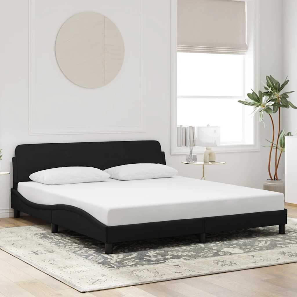 vidaXL Bedframe "Dover" kunstleer zwart 100x203 cm