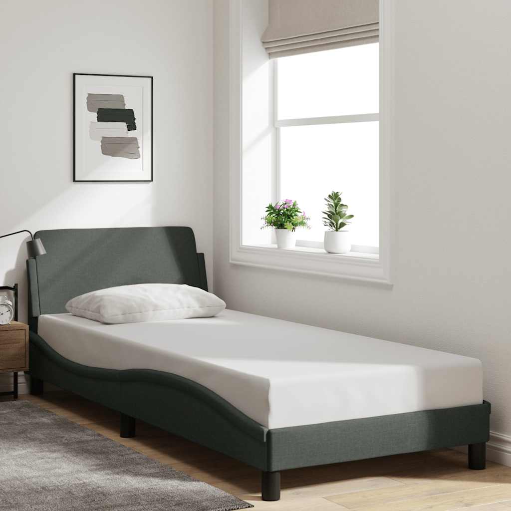 vidaXL Bedframe Dover lichtgrijs 180x200 cm stof