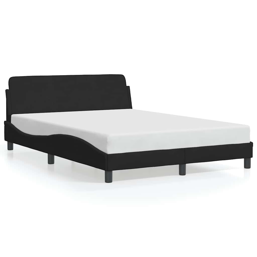 vidaXL Bedframe Dover zwart 180x200 cm fluweel