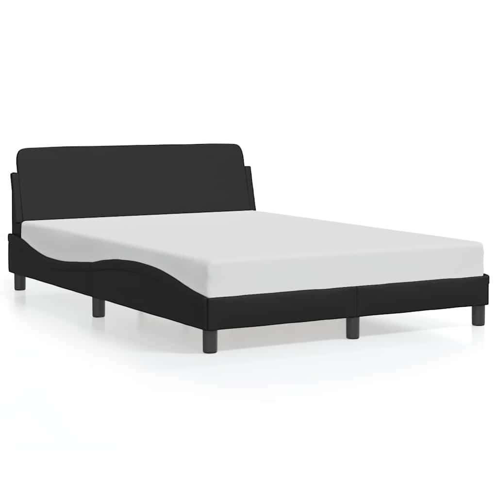 vidaXL Bedframe Dover zwart 135x190 cm kunstleer