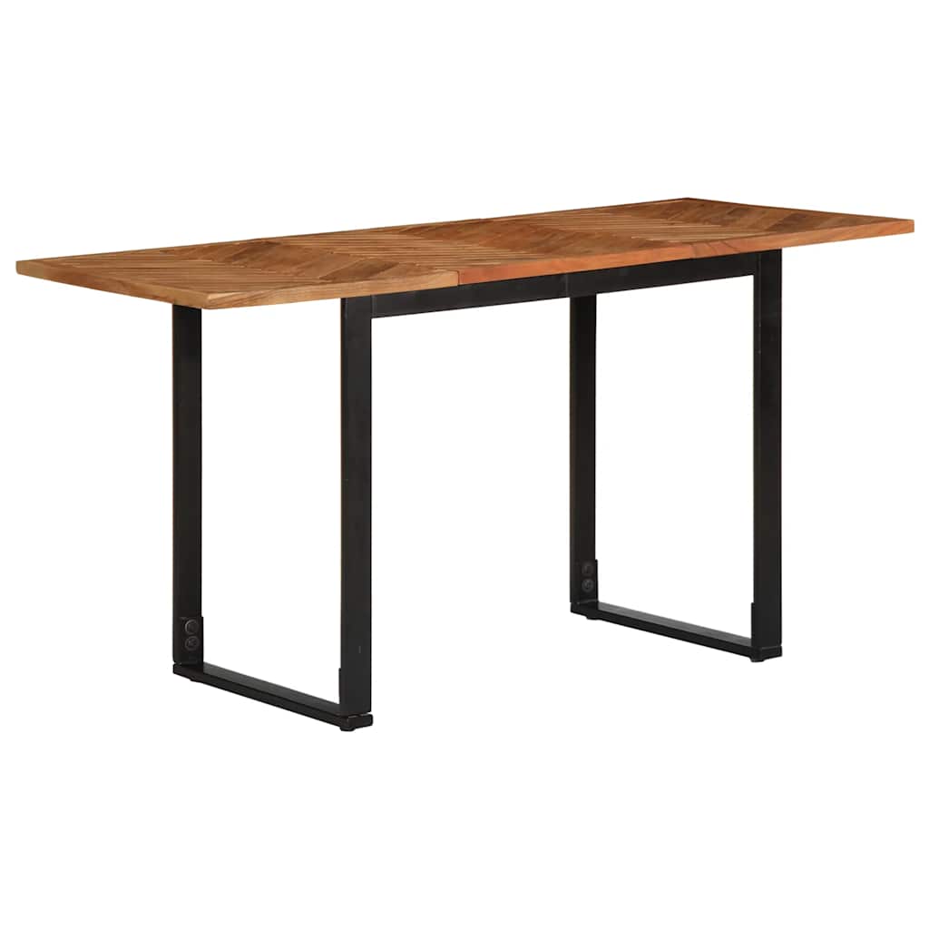 vidaXL Eettafel 160x80x75 cm massief acaciahout