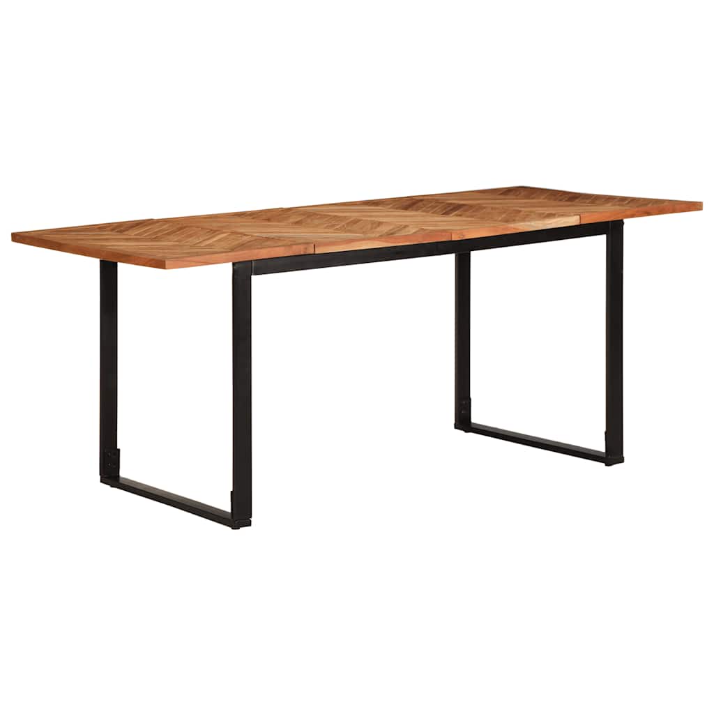 vidaXL Eettafel 160x80x75 cm massief acaciahout