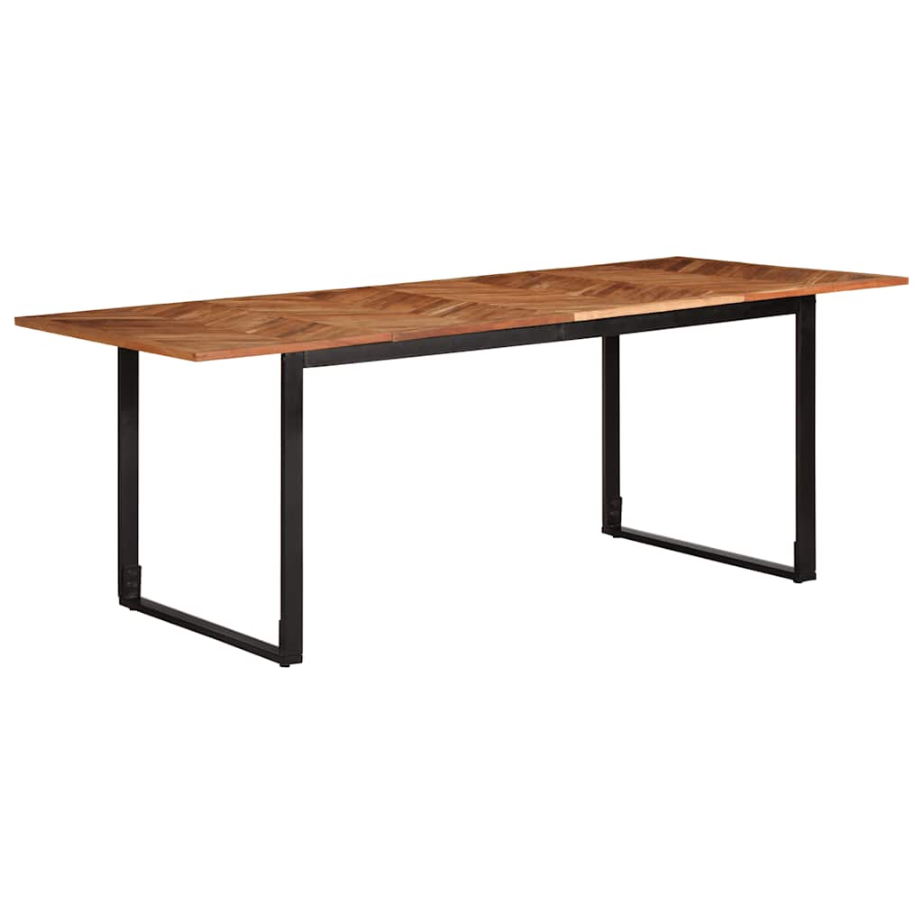 vidaXL Eettafel 160x80x75 cm massief acaciahout